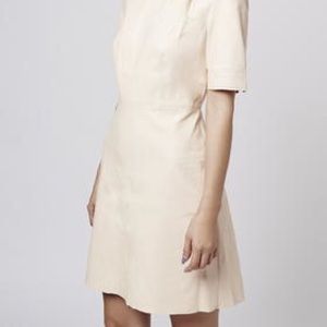 NWT TopShop beige vegan leather dress!!